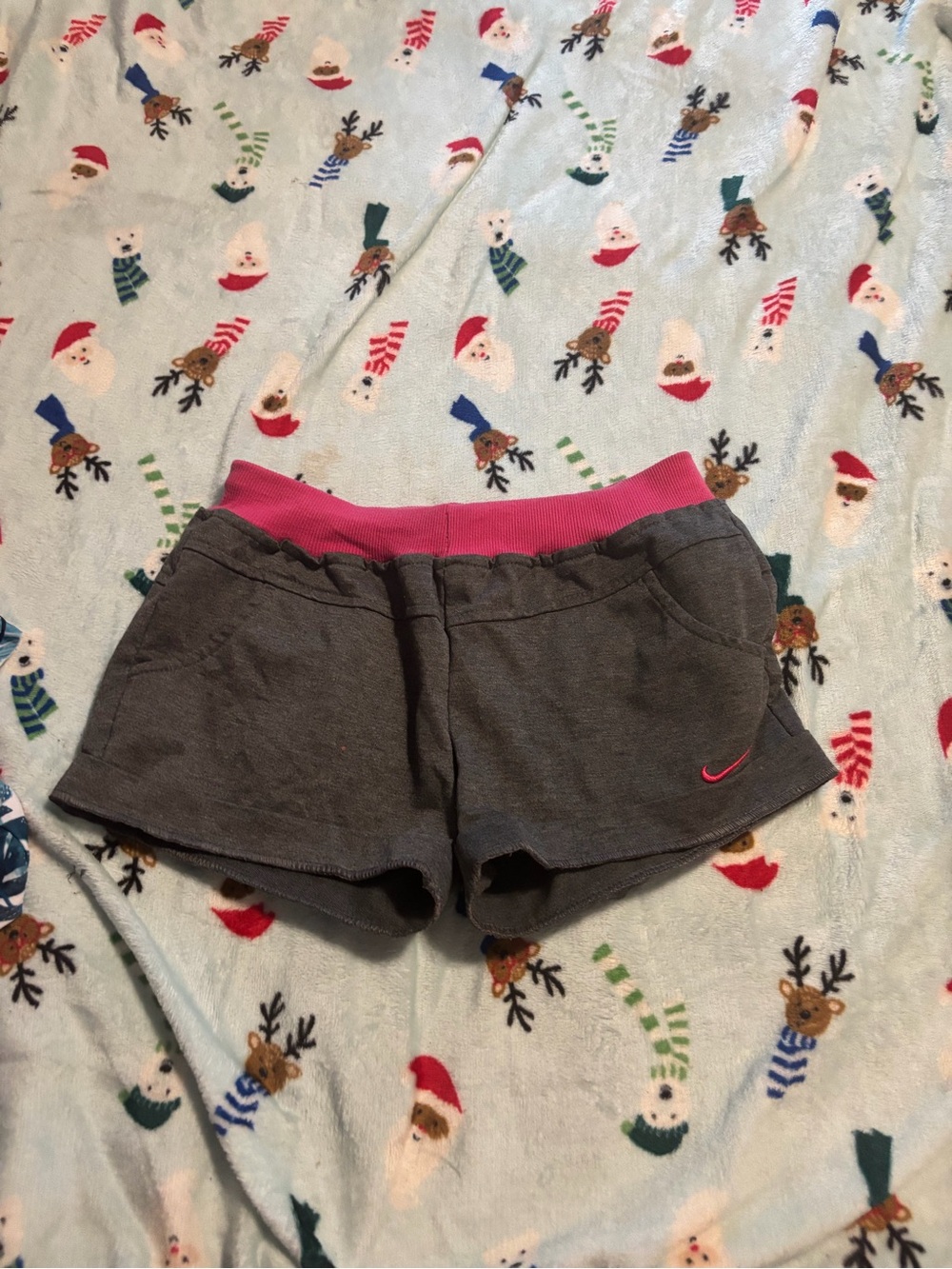 Nike Pink Waistband Athletic Shorts